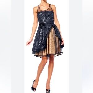 Red Valentino Garavani Lace Mini Pleated Tulle Dress Size 48 Women’s XL